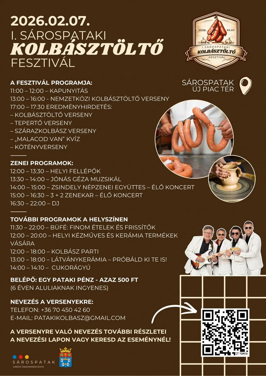 sarospataki kolbasztolto fesztival plakat